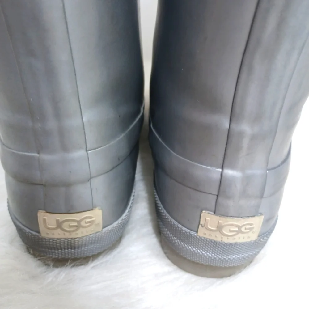 Ugg Australia Rare Snow Boots Silver Women's Size 6